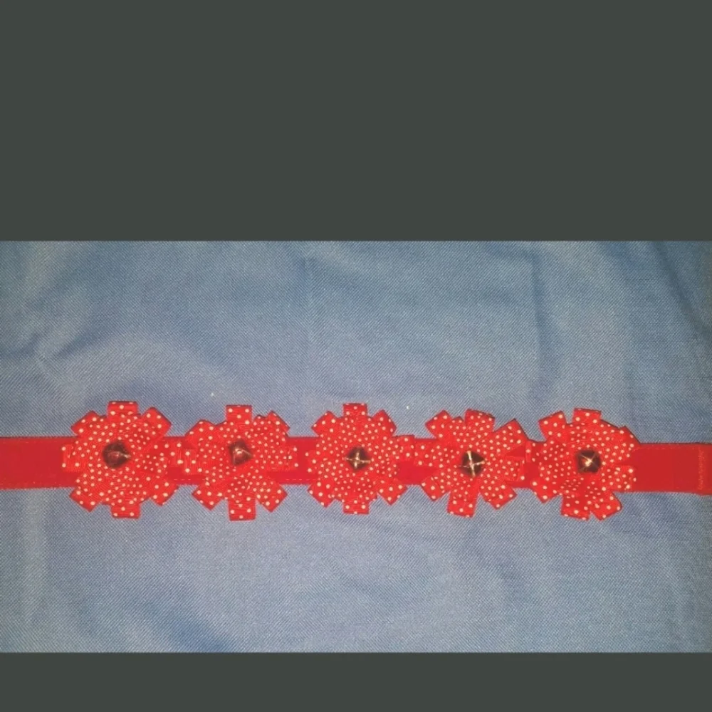 Red Bow Dog Collar Size L New Neck 18-26 In Nwt